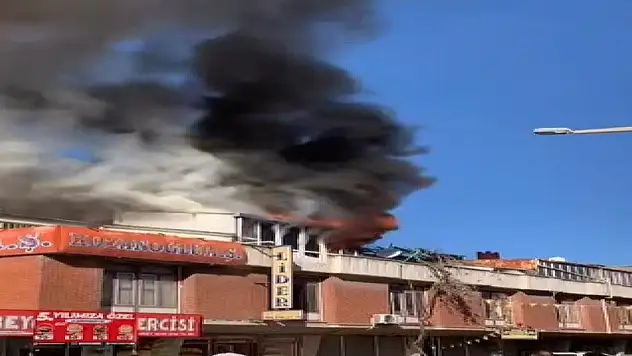 Konya'da ayakkabı üretim atölyesindeki yangın korkuttu!