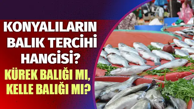 Konyalıların balık tercihi hangisi? Kürek balığı mı, kelle balığı mı?