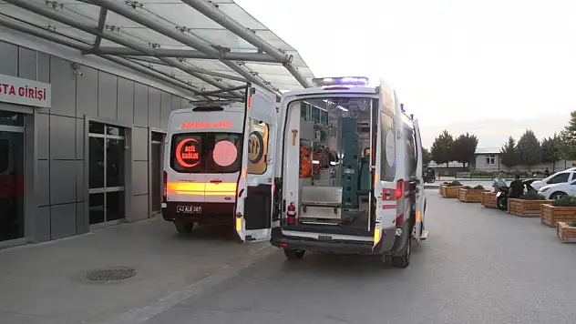 Konya'da bir işçiyi elektrik çarptı!