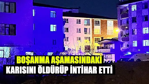 Konya'da boşanma aşamasındaki karısını öldürüp intihar etti