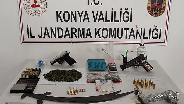 Konya'da çeşitli uyuşturucu maddeler ele geçirildi