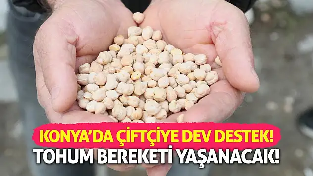 Konya'da Çiftçiye Dev Destek! Tohum Bereketi Yaşanacak