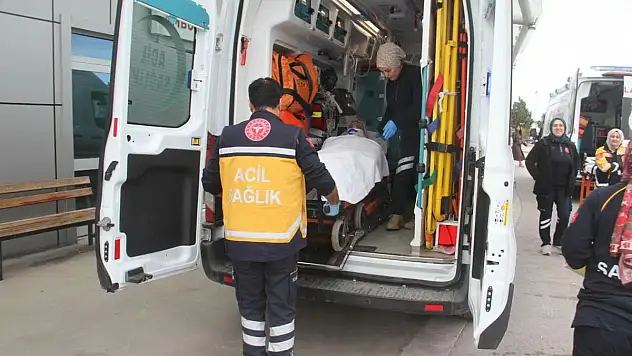 Konya'da dananın teptiği besici hastanelik oldu