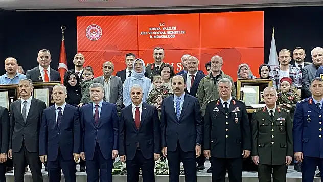 Konya'da Devlet Övünç Madalyası Tevcih Töreni düzenlendi