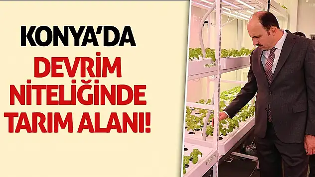 Konya'da devrim niteliğinde tarım alanı!
