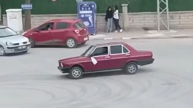 Konya'da drift yapan sürücüye ceza yağdı
