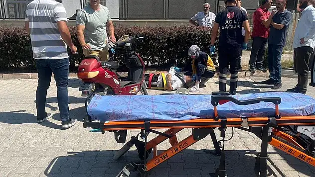 Konya'da elektrikli bisiklet ile otomobil çarpıştı: 1 yaralı