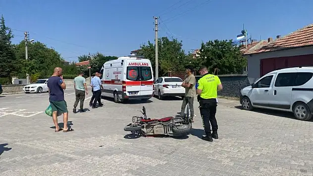 Konya'da elektrikli bisiklet otomobile çarptı: 1 yaralı