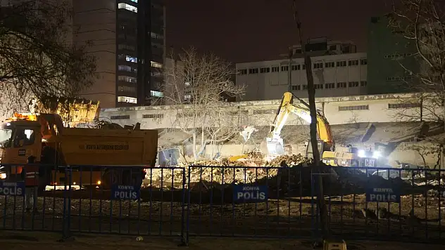 Konya'da enkaz kaldırma işlemi tamamlandı