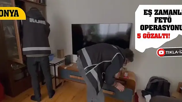 Konya'da eş zamanlı FETÖ operasyonu! 5 gözaltı!