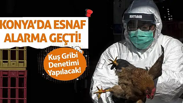 Konya'da Esnaf Alarma Geçti! Kuş Gribi Denetimi Yapılacak!