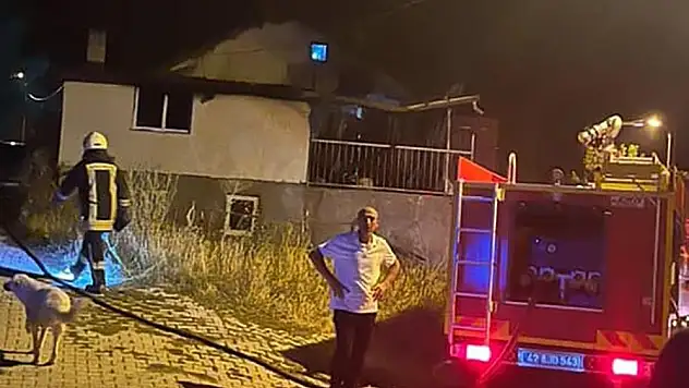 Konya'da ev yangını korkuttu!
