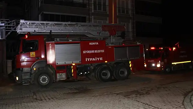 Konya'da evde çıkan yangın hasara neden oldu!