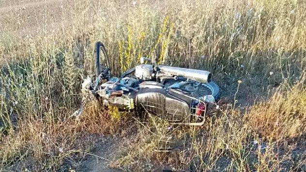 Konya'da feci kaza! motosiklet sürücüsü ağır yaralandı!