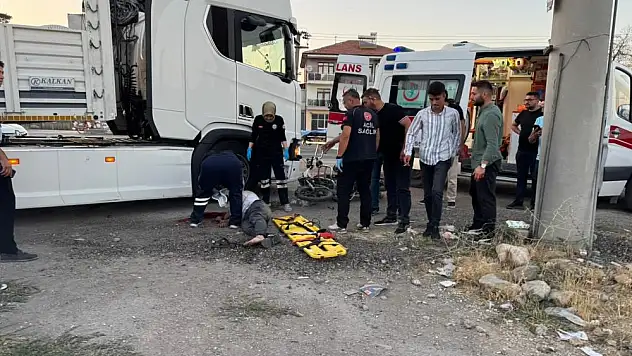 Konya'da feci kaza! Tır ile motosiklet çarpıştı: 1 ölü