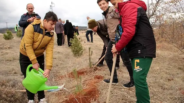 Konya'da fidanlar toprakla buluştu!