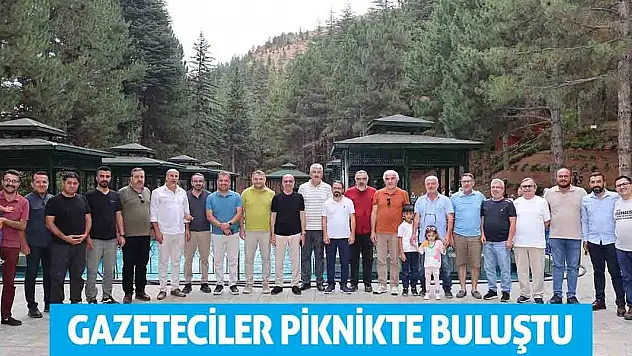 Konya'da Gazeteciler Piknikte Buluştu