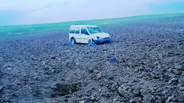 Konya'da hafif ticari araç takla attı: 1 yaralı