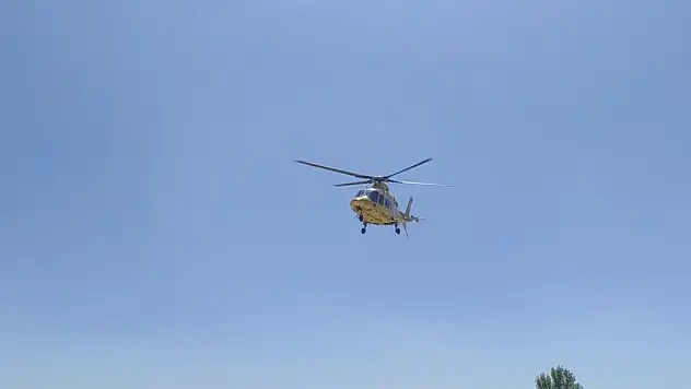 Konya'da hava ambulansı bebek için havalandı