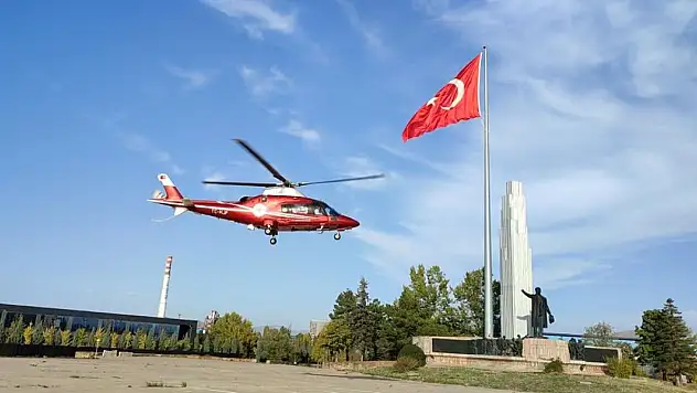 Konya'da hava ambulansı bir günlük bebek için havalandı