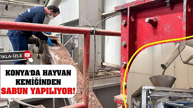 Konya'da hayvan kemiğinden sabun yapılıyor!