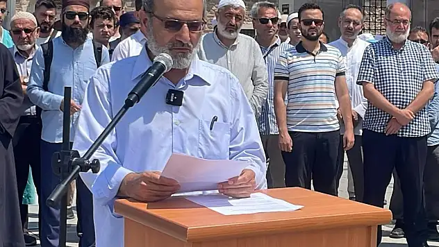 Konya'da Heniyye'nin suikastı protesto edildi