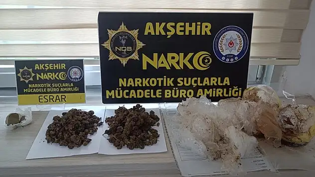 Konya'da iki ayrı uyuşturucu operasyonunda iki tutuklama