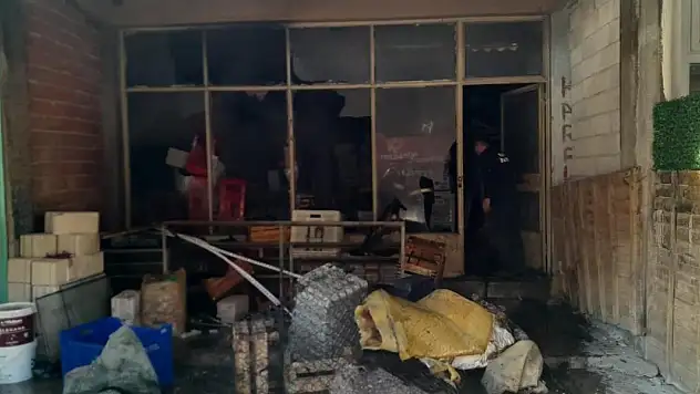 Konya'da iş yerinde çıkan yangın korkuttu