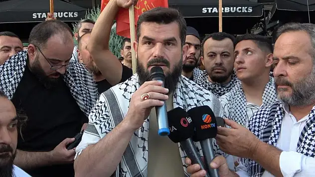 Konya'da İsrail protesto edildi