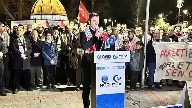 Konya'da, İsrail saldırıları protesto edildi