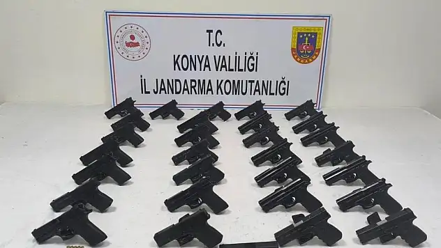 Konya'da jandarmadan silah kaçakçılarına operasyon