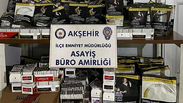 Konya'da kaçak sigara ve tütün operasyonu!