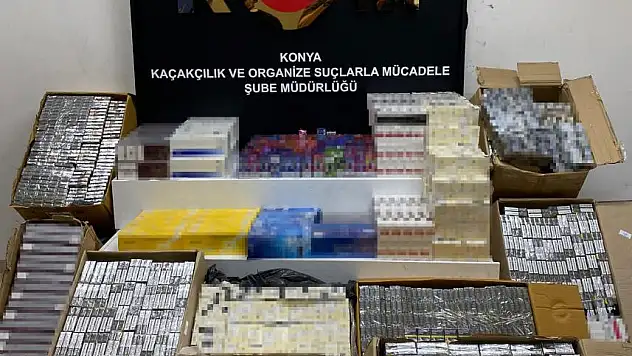 Konya'da Kaçakçılığa Darbe! Silah ve Sigara Ele Geçirildi