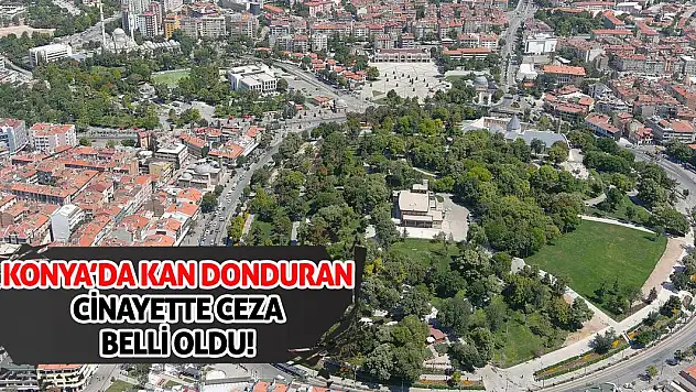 Konya'da Kan Donduran Cinayette Ceza Belli Oldu!