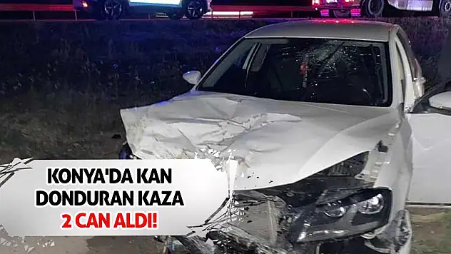 Konya'da kan donduran kaza 2 can aldı!