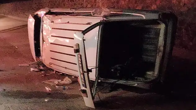 Konya'da kara yoluna çıkan domuz kazaya neden oldu