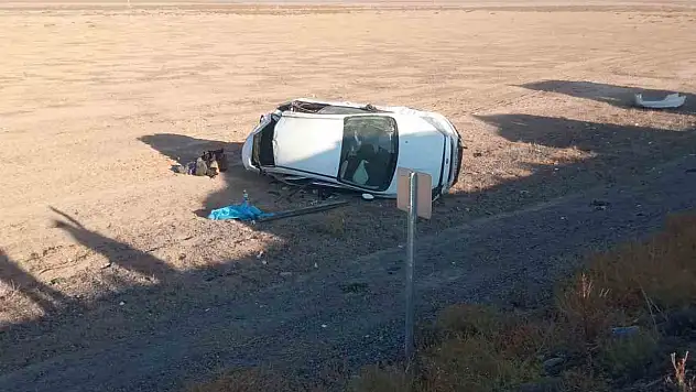 Konya'da kaza! Otomobil takla attı: 6 yaralı