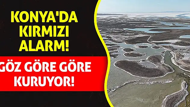 Konya'da kırmızı alarm! Göz Göre Göre Kuruyor!