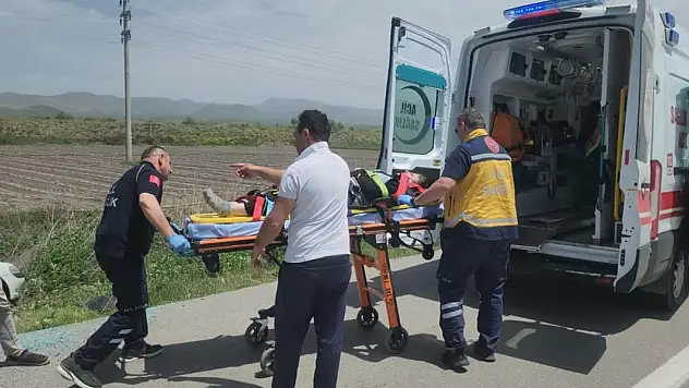 Konya'da kontrolden çıkan araç  şarampole devrildi!