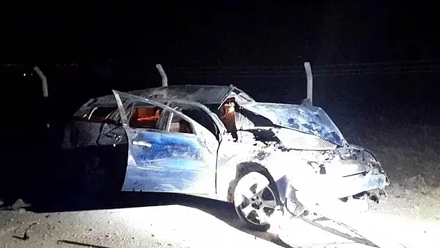 Konya'da kontrolden çıkan otomobil takla attı: 1 yaralı