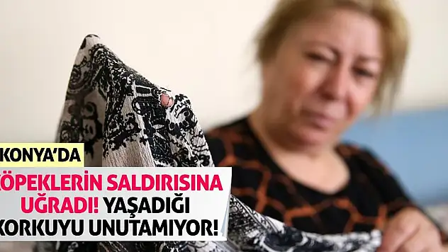 Konya'da köpeklerin saldırdığı kadın yaşadığı korkuyu unutamıyor