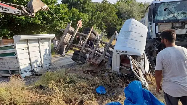 Konya'da korkunç kaza! Kamyon ile Tanker Çarpıştı