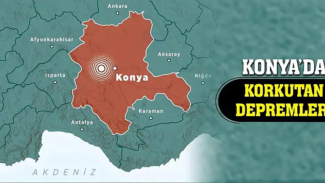 Konya'da korkutan depremler!