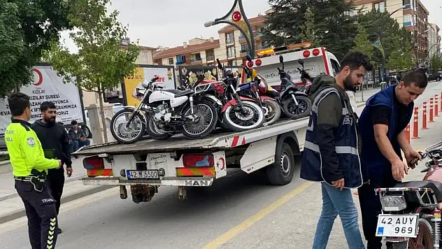 Konya'da motosiklet denetimi