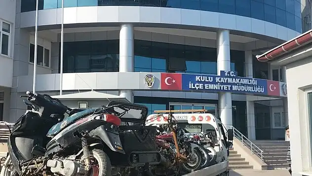 Konya'da motosiklet denetimleri sürüyor