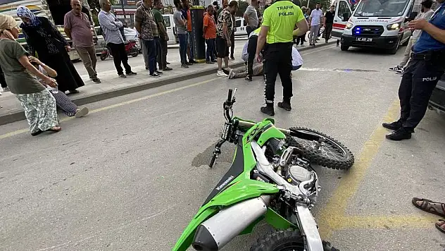 Konya'da motosiklet yayaya çarptı: 2 yaralı