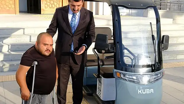 Konya'da motosikleti bağlanan engelli vatandaşa yeni motosiklet!