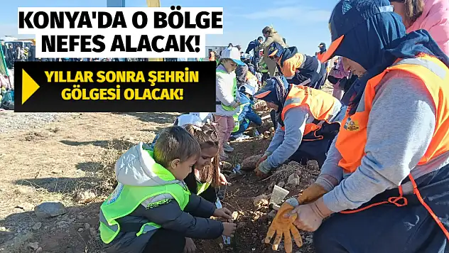 Konya'da o bölge nefes alacak! Yıllar sonra şehrin gölgesi olacak!