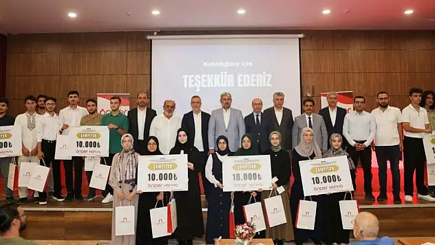 Konya'da öğrencilere başarı ödülü!