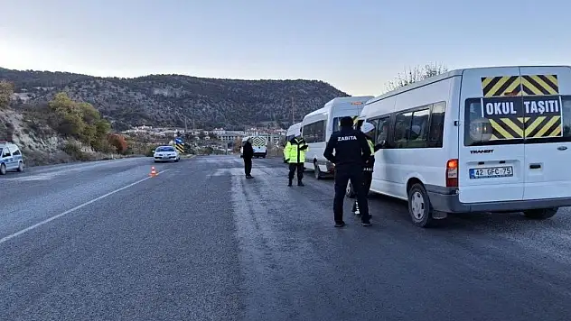 Konya'da okul servis araçları denetlendi